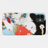 Kool-oosterse japanse klassieke geisha lady art. Case-Mate iPhone case (Achterkant (horizontaal))