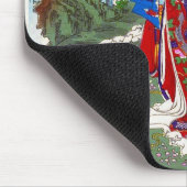 Kool-oosterse japanse klassieke geisha lady art. muismat (Hoek)