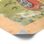 Kool-oosterse japanse klassieke geisha lady art. poster (Hoek)