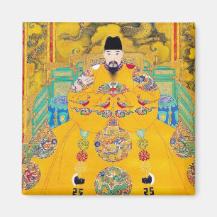 Kool-oosterse klassieke chinese houtsnippers magneet
