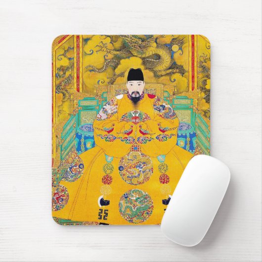 Kool-oosterse klassieke chinese houtsnippers muismat (Met muis)