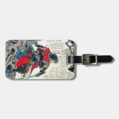 Kool-oosterse klassieke japanse samurai-krijger bagagelabel (Voorkant horizontaal)