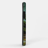 Kool-oosterse klassieke japanse tempelregenkunst Case-Mate iPhone case (Achterkant/rechts)