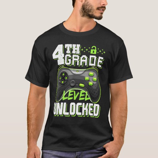 Kool op het niveau van de 4de graad die terug naar t-shirt (Voorkant)