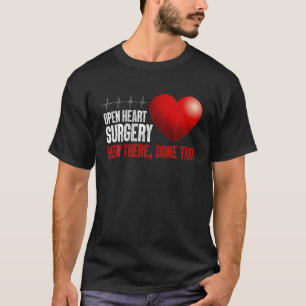 Kool Open Heart Surgery Art Mannen Hartaanval T-shirt
