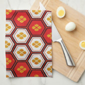 Kool orientaal japanneron trilling theedoek (Quarter Fold)