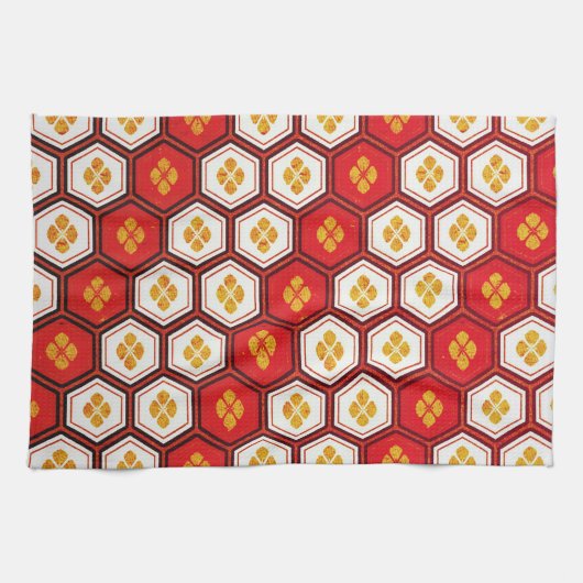 Kool orientaal japanneron trilling theedoek (Horizontaal)