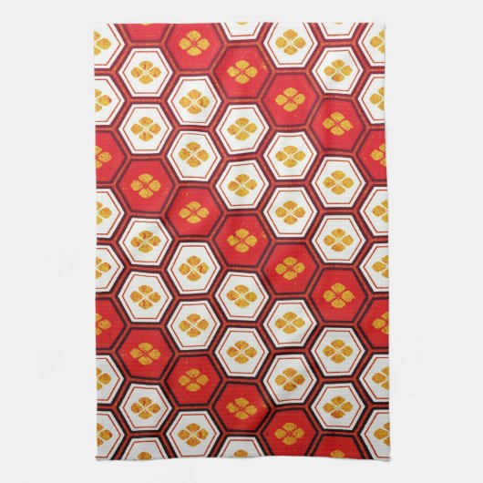 Kool orientaal japanneron trilling theedoek (Verticaal)