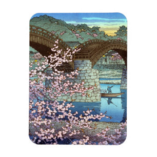 Kool-orientale japanese Hasui kawase brug Magneet