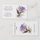 Kool-orthochinese klassieke waterverf bloemen visitekaartje (Voorkant / Achterkant)