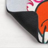 Kool-orthoekige japanese houtprins kabuki samurai muismat (Hoek)