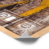 Kool-orthoestel klassiek japanestempelschilderij poster (Hoek)