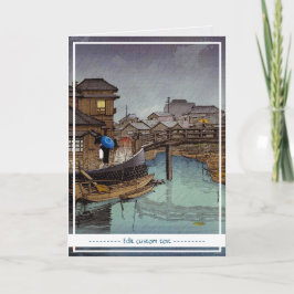 Kool orthojapans regenachtige dag in Kawase Kaart