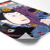 Kool-orthostatische japanse klassieke kabuki-acteu poster (Hoek)