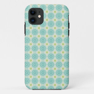 Kool Pastel Blue Retro Cirkel Pastel Pasen Case-Mate iPhone Case