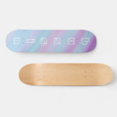 Kool pastel Business Skateboard voor beginners (Horizontaal)