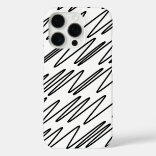 Kool Patroonontwerp in zwart-wit iPhone 16 Pro Hoesje