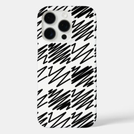 Kool Patroonontwerp in zwart-wit iPhone 16 Pro Hoesje