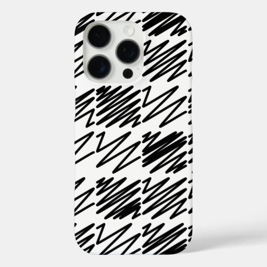 Kool Patroonontwerp in zwart-wit Case-Mate iPhone Case (Achterkant)
