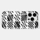 Kool Patroonontwerp in zwart-wit Case-Mate iPhone Case (Achterkant (horizontaal))