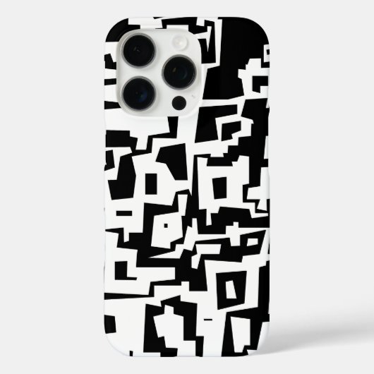 Kool Patroonontwerp in zwart-wit Case-Mate iPhone Case (Achterkant)