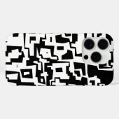 Kool Patroonontwerp in zwart-wit Case-Mate iPhone Case (Achterkant (horizontaal))