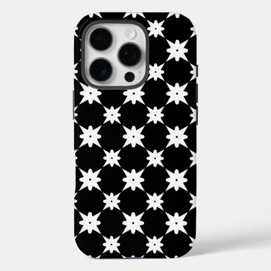 Kool Patroonontwerp in zwart-wit Case-Mate iPhone Case (Achterkant)