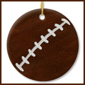 Kool Persoonlijke kerstversieringen voor Football Keramisch Ornament