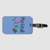 Kool Pickleball en Paddles Sports Art Bagagelabel (Voorkant (horizontaal))
