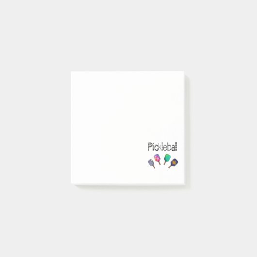 Kool Pickleball en Paddles Sports Art Post-it® Notes (Voorkant)