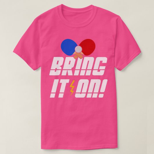 Kool pingpongtabel Tennis T-shirt (Design voorkant)