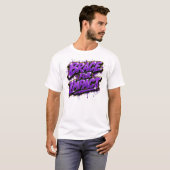 Kool Purper “Brace for Impact” Graffiti T-shirt (Voorkant volledig)