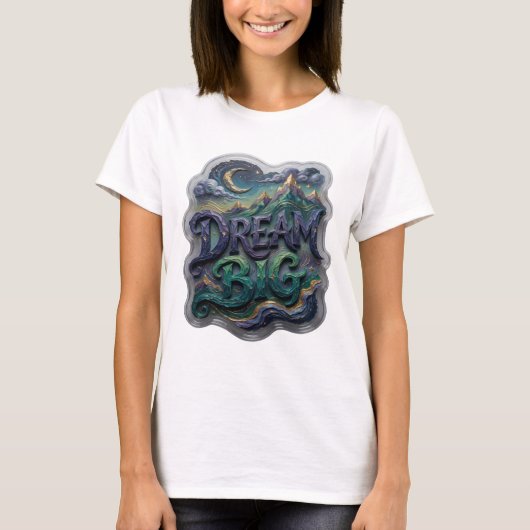 Kool Purper DROOM GROOT Maatwerk T-shirt (Voorkant)