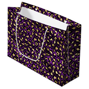 Kool Purper Luipaardprint   Glam Dierenpatroon Groot Cadeauzakje
