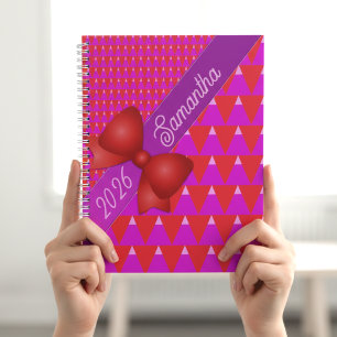 Kool Purper Oranje Moderne Geometrische Planner