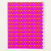 Kool Purper Oranje Moderne Geometrische Planner (Achterkant)