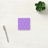 Kool Purper Wispelturige Bloem Patroon Vrouwelijk Post-it® Notes (Kantoor)