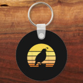 Kool Quail Art Mannen Vrouwen Vogeljacht Quail Upl Sleutelhanger (Voorkant)