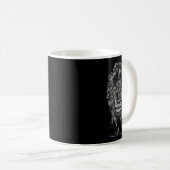 Kool Realistic Lion Roaring Roar Design King of Ki Koffiemok (Voorkant rechts)