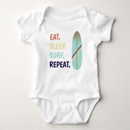 Kool Retro  blauw surfplank Surf Romper