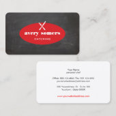 Kool Retro Catering Personal Chef Visitekaartje (Voorkant / Achterkant)