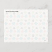 Kool Retro kerstfeestdagen — Snowflakes Feestdagenkaart (Achterkant)