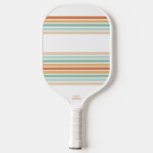 Kool Retro-kleuren Abstracte Arch Stripes Aangepas Pickleball Paddle (Achterkant)