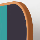 Kool Retro Perspectieflijnen Aangepaste tekstnaam Pickleball Paddle (Links Detail)