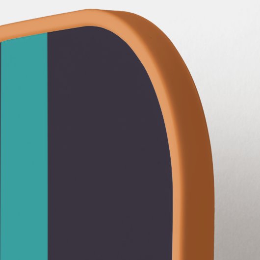 Kool Retro Perspectieflijnen Aangepaste tekstnaam Pickleball Paddle (Links Detail)