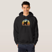 Kool Retro Sunset Miniatuur Schnauzers - Eigen Hoodie (Voorkant volledig)
