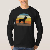 Kool Retro Sunset Pit Bulls - Great Pitbull Owner T-shirt (Voorkant)