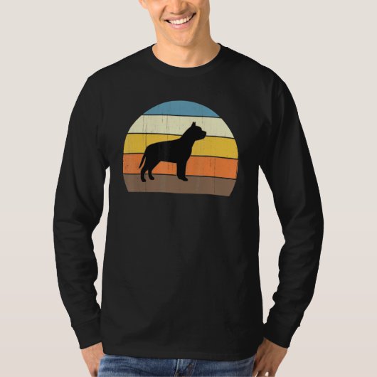 Kool Retro Sunset Pit Bulls - Great Pitbull Owner T-shirt (Voorkant)