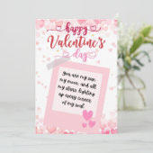 Kool romantisch Valentijnsdag kaart (Staand voorkant)