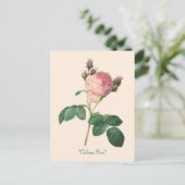 Kool Roos Botanische Bloemen Briefkaart (Staand voorkant)